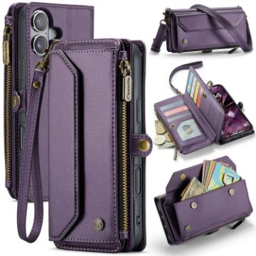 iPhone 16 Plus CaseMe C36 Wallet RFID Leather Phone Case - 1