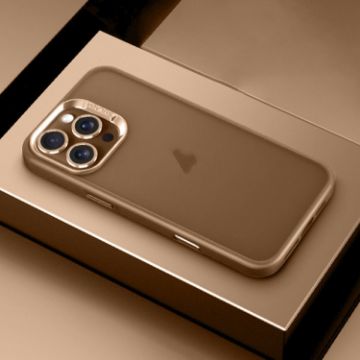 SULADA Matte Shockproof Phone Case for iPhone 16 Pro - Gold - 1