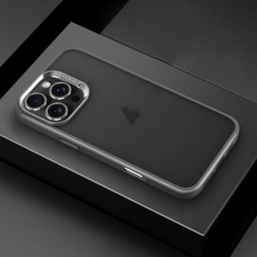 SULADA Skin Feel Matte Shockproof Phone Case for iPhone 16 Pro Max - Grey - 1