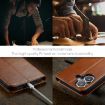 iPhone 16 Fierre Shann PU Leather Phone Case (Brown) - 7