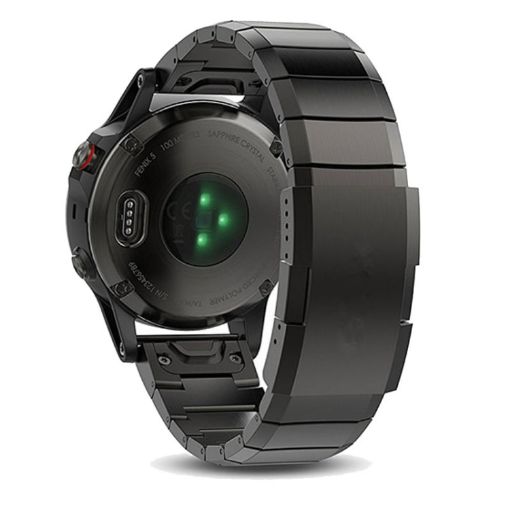 Garmin Fenix 8 MIP 51mm Titanium Alloy Quick Release 26mm Watch Band - Black - 1