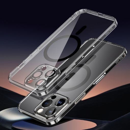 SULADA Jingpin Series MagSafe iPhone 16 Pro Max Case - Transparent Black - 1