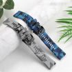 Garmin Fenix 8 MIP 51mm Camouflage 26mm Silicone Watch Band - Camouflage Blue - 7