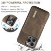 iPhone 16 Pro DG.MING M1 Series 3-Fold Multi Card Wallet Leather Phone Case - 5
