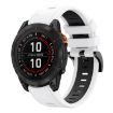 Garmin Fenix 7 Pro 47mm Sports Silicone Watch Band White+Black - 1