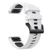 Garmin Fenix 7 Pro 47mm Sports Silicone Watch Band White+Black - 2
