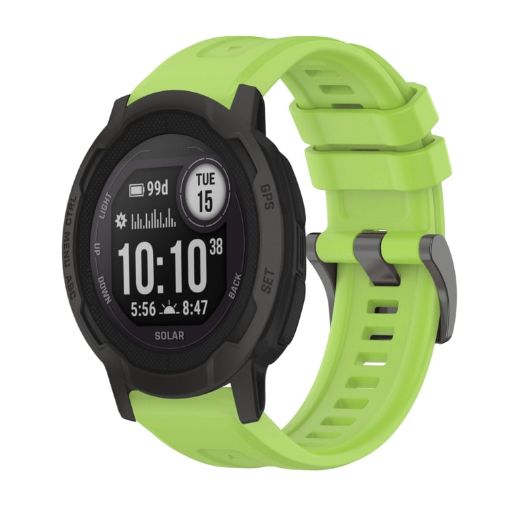 Garmin Instinct 2 Solar Lime Silicone Watch Band - 22mm - 1