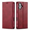 LC.IMEEKE RFID Anti-theft Leather Phone Case for iPhone 16 - Red - 1