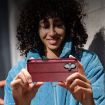 LC.IMEEKE RFID Anti-theft Leather Phone Case for iPhone 16 - Red - 8