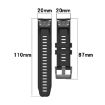 Garmin Fenix 8 AMOLED 43mm Midnight Blue Silicone Watch Band - 6