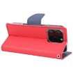 GOOSPERY FANCY DIARY Cross Texture Leather Phone Case for iPhone 16 Pro - Red - 3