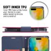 GOOSPERY FANCY DIARY Cross Texture Leather Phone Case for iPhone 16 Pro - Red - 5
