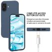GOOSPERY Soft Feeling Liquid TPU Soft Phone Case for iPhone 16 - Dark Blue - 5