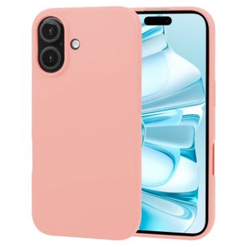 GOOSPERY Soft Feeling Liquid TPU Soft Phone Case for iPhone 16 Plus - Pink - 1