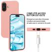 GOOSPERY Soft Feeling Liquid TPU Soft Phone Case for iPhone 16 Plus - Pink - 5