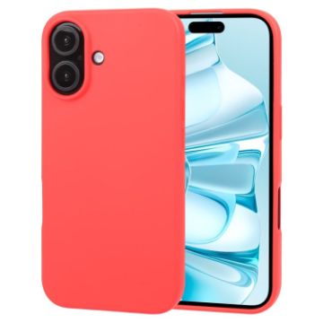 GOOSPERY Soft Feeling Liquid TPU Soft Phone Case for iPhone 16 Plus - Red - 1