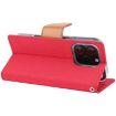 GOOSPERY Canvas Diary Fabric Texture Flip Leather Phone Case - Red - 3