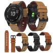 Garmin MARQ Adventurer Gen 2 Leather Steel Buckle 22mm Watch Band - Black - 3