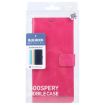 GOOSPERY BLUE MOON Crazy Horse Leather Case for iPhone 16 Pro - Rose Red - 4
