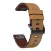 Garmin Quatix 7 Leather Steel Buckle 22mm Watch Band - Light Brown - 2