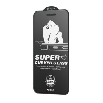 iPhone 16 Pro King Kong 6D Curved Tempered Glass Film - 1