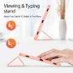Samsung Galaxy Tab S10+ DUX DUCIS Domo Series Pink Leather Tablet Case - 3