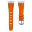 AP Silicone Watch Band for Apple Watch Series 10 42mm - Silver Orange - 2