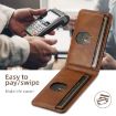 iPhone 16 Pro Max Suteni H17 Oil Eax Leather Wallet Case - 6