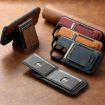 iPhone 16 Pro Max Suteni H17 Oil Eax Leather Wallet Case - 8