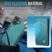JEEHOOD J05 Business Magnetic RFID Leather Phone Case (Blue Green) - 7
