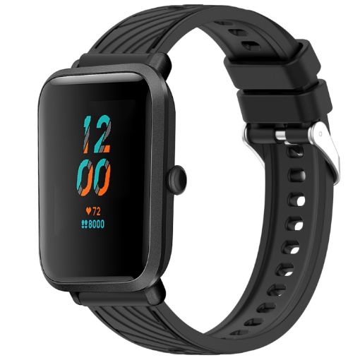 Amazfit Bip 1S Silicone Watch Band - Black - 1
