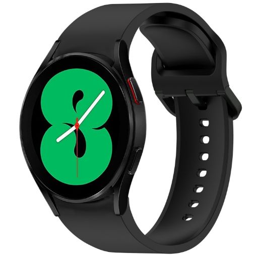 Samsung Galaxy Watch 4 40/44mm Silicone Watch Band - Black - 1