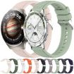 22mm Black Silicone Watch Band for Huawei Watch - Ultimate Stripe Texture - 3