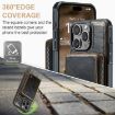 iPhone 16 Pro JEEHOOD C22 Zipper Wallet Leather Case - Coffee - 4