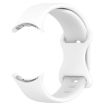 Google Pixel Watch 3 45mm Silicone Watch Band - White - 4
