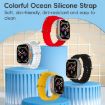 Apple Watch Series 10 46mm ZGA Ocean Silicone Watch Band - Black - 3