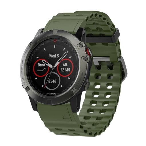 Garmin 26mm Ocean Quick Release Silicone Watch Band - Army Green - 1