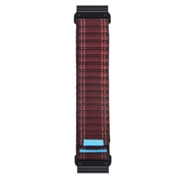 Garmin 26mm Nylon Loop Hook And Loop Fastener Watch Band - Wine Red - 1