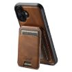 iPhone 16 Plus Suteni H15 MagSafe Oil Eax Leather Wallet Case - 1