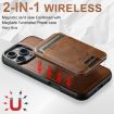 iPhone 16 Plus Suteni H15 MagSafe Oil Eax Leather Wallet Case - 5