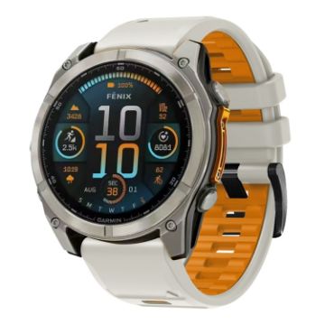 Garmin 26mm Quick Release Silicone Watch Band - Light Sand Orange - 1