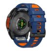 Garmin 26mm Two Color Silicone Watch Band - Royal Blue Orange - 2