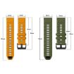 Garmin 26mm Two Color Silicone Watch Band - Royal Blue Orange - 6