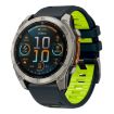 Garmin 22mm Silicone Watch Band - Black Lime - 1