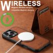 iPhone 16 Pro Suteni H16 Litchi Texture Leather Wallet Case (Khaki) - 7