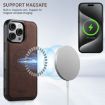 iPhone 16 Pro Suteni H16 Litchi Texture Leather Wallet Case (Brown) - 4