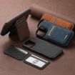 iPhone 16 Pro Suteni H16 Litchi Texture Leather Wallet Case (Brown) - 8