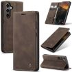Samsung Galaxy S24 FE 5G Leather Phone Case - Coffee - 1