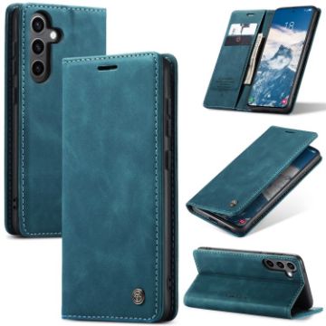 Samsung Galaxy S24 FE 5G CaseMe 013 Blue Leather Phone Case - 1