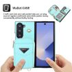Samsung Galaxy Z Fold6 Blue Wallet Phone Case with Multi-Card Slots - 3